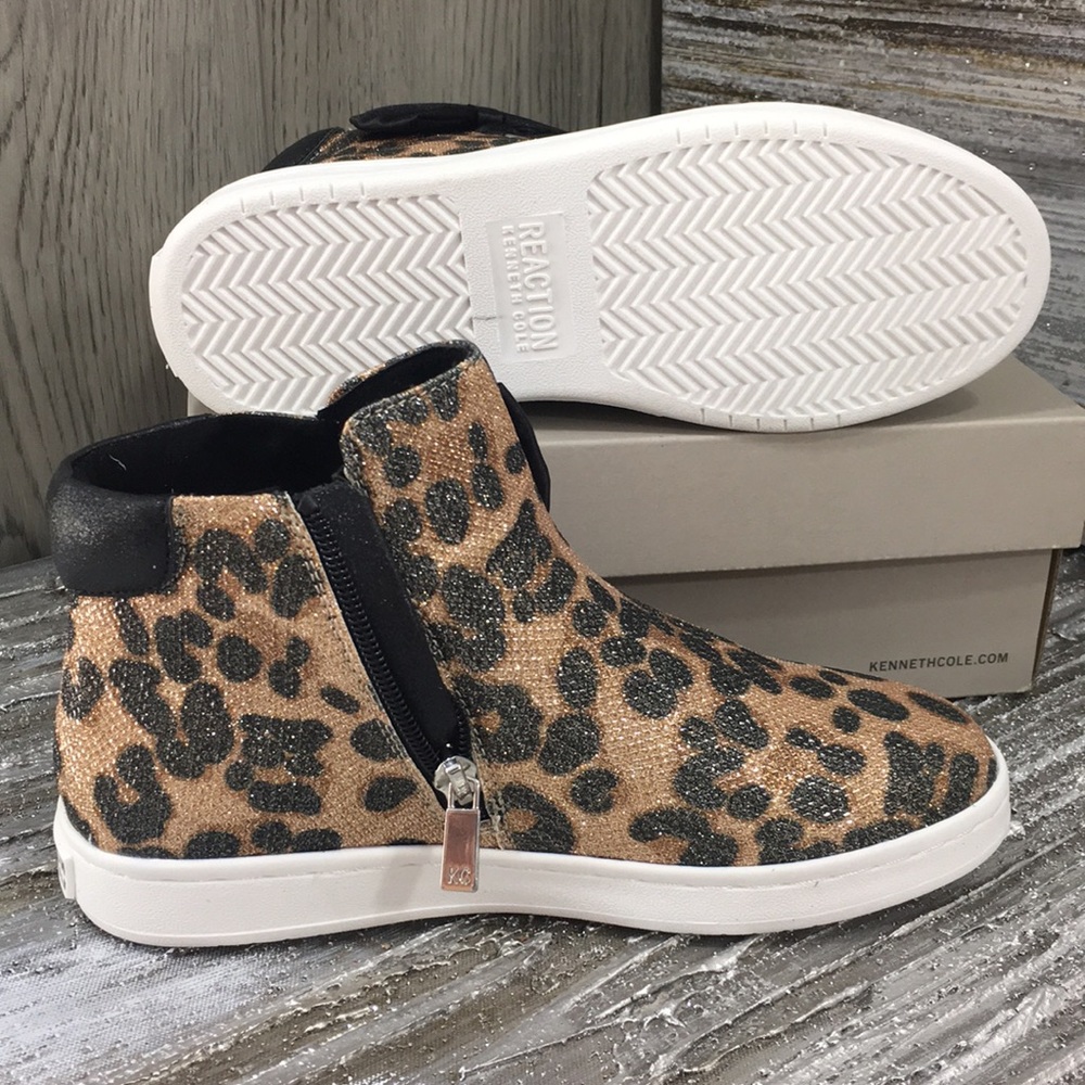 REACTION KENNETH COLE COSMIC BOW Leopard - Picture 6 of 8